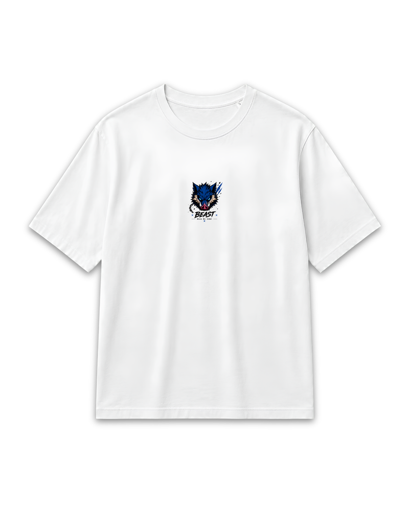 Oversize streetwear tshirt featuring inosuke demon slayer front