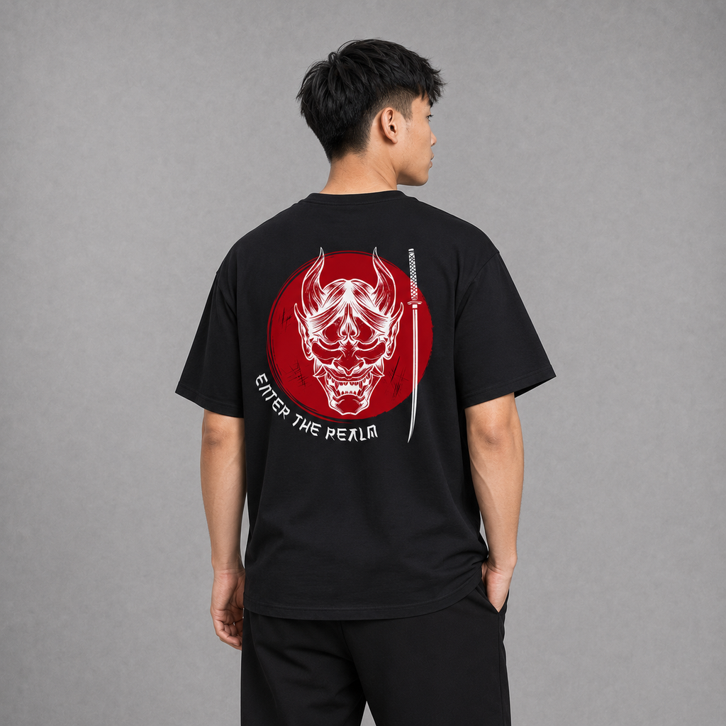 Enter the Realm - Black T-shirt